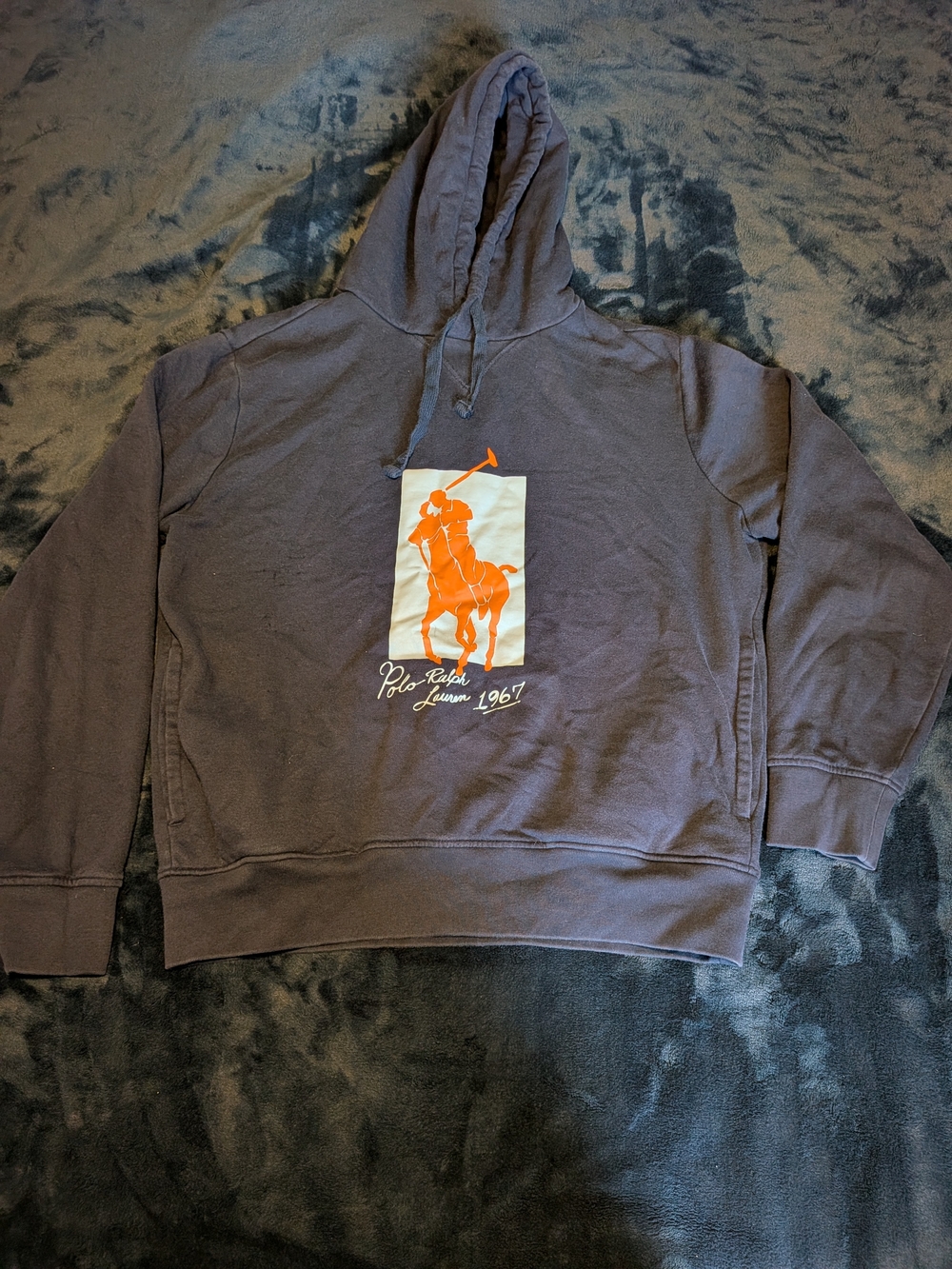 Ralph Lauren Men's Dark Grey Polo Hoodie Size M